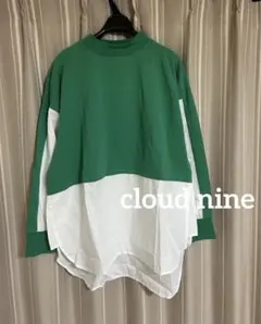 cloud nine 切替えブラウス　プルオーバー