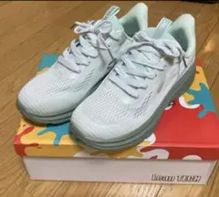 スニーカー　軽量　厚底　25.5cm パステルカラー　グリーン　レディース