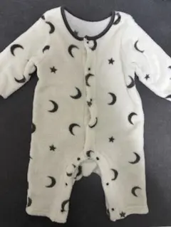 月と星柄ロンパース 60-70cm