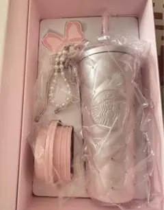 中国スターバックス　ステンレスタンブラー　ラインストーン　バレンタイン