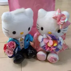 ハローキティ タキシードとドレス ぬいぐるみ
