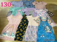 【美品】夏物 女の子半袖ワンピース 10点まとめ売り
