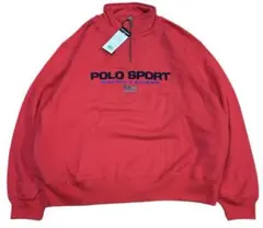 POLO SPORT ハーフジップ フロントロゴ スウェット