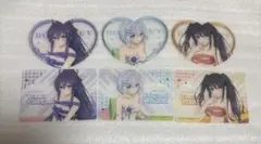 くじQ デートアライブ 特典ポストカード クリアカード 3人セット