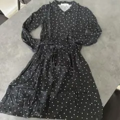 グローバルワーク　シャツワンピース　ドット　キッズ　子供　XL 130 140