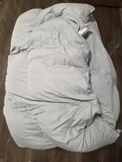 ダブル ホワイトダックダウン90％ 充填量1.7kg グレー 羽毛布団