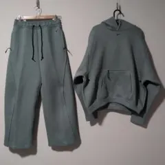 Sサイズ　NIKE セットアップ フリース上下セット　グリーン