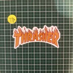 Thrasher ステッカー 炎デザイン