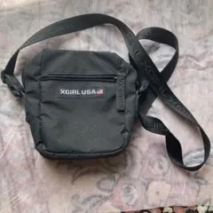 XGIRL USA ブラック ショルダーバッグ サコッシュ