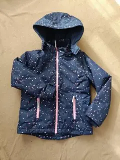 H＆M フリース裏地付き中綿コート 撥水加工 140