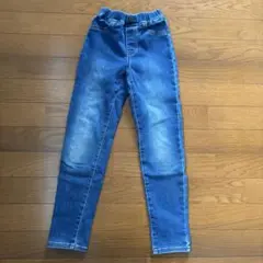GU 裏起毛デニム風スキニーパンツ 130㎝
