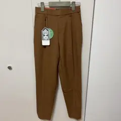 SHOO WARM テーパードパンツ S ブラウン