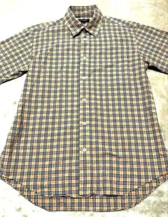 【美品】バーバリー 総柄 ノバチェック 半袖 シャツ シアサッカー Mのサムネイル