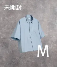 【ADRER】クロップド・レギュラーカラー・シルエット・シャツ ライトブルー Mのサムネイル