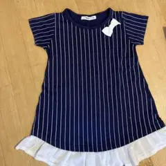 MPS 半袖ワンピース 120サイズ ネイビー