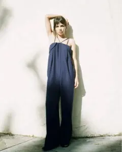 【新品】ZARA ルーズシルエット ロング丈 オールインワン M ザラ パンツ