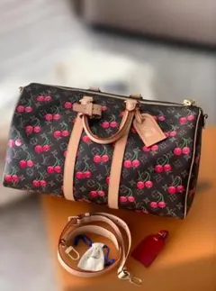 Louis Vuitton チェリー柄 ボストンバッグ