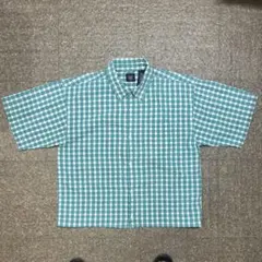 00s Old GAP 短丈　チェック　シャツ　cityboy ボックスカット