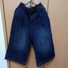 GU デニムワイドパンツ　120