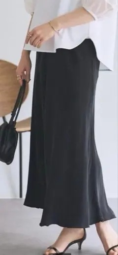 極美品⭐️エブリデイアイライク❤️New Jersey Flare スカート 黒 M
