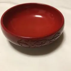 村上堆朱　菓子器　溜塗　在名　アンティーク