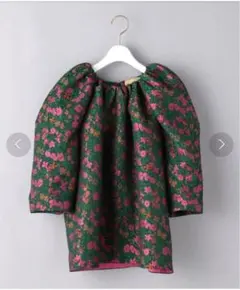 【美品】United Arrowsフラワー ギャザーブラウス【定価44,000】