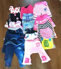 ベビードール９０ ロンパース　スカート　パンツ　まとめ売り２０着