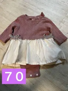 プティマイン　ピンク フリル付き