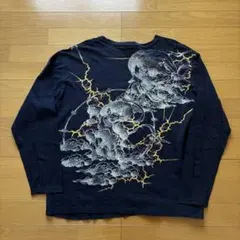 クロップドヘッズ 鯉 / 龍刺繍 キーネックカットソー M 藍染め 美品 