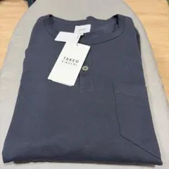 【最終値下未使用タグ付】TAKEO KIKUCHI 長袖カットソー M ネイビー
