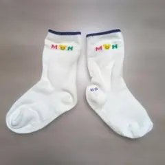 MIKI HOUSE ベビー靴下 13-15cm ホワイト