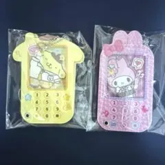 サンリオ　カスタムチャーム　ガラケーデザイン　ポムポムプリン　マイメロディー