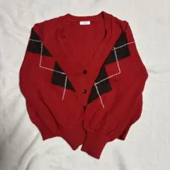 LOWRYS FARM カーディガン　赤