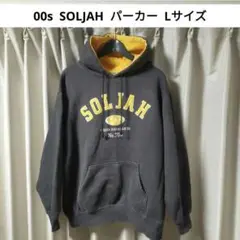 【00s】 SOLJAH パーカー Lサイズ チャコールグレー