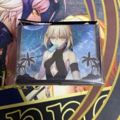 Fate　fgo　アルトリア　セイバー　プレイマット　スリーブ　セット　未開封 FGO セイバーオルタ アルトリア スリーブ＆プレイマット 未開封
