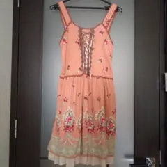 【新品未使用】　axes　 花柄ジャンバースカート Mサイズ　再値下げ