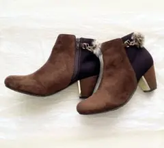 JELLY BEANS ジェリービーンズ バックファーベルトブーティ キャメル