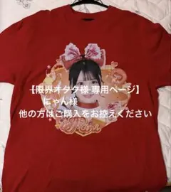 心花りり キャラクターTシャツ 赤XL - メルカリ