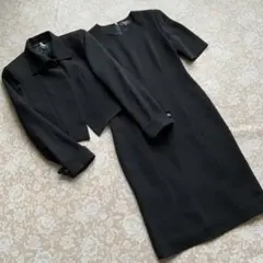 ウンガロformal ブラックフォーマルワンピーススーツ36黒