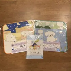 てらおかなつみ　一番くじ ハンドタオル アクリルキーホルダー