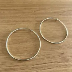 金属製フープイヤリング 約6cm