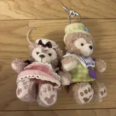ダッフィー　シェリーメイ ぬいぐるみ　キーホルダー　2個セットのサムネイル