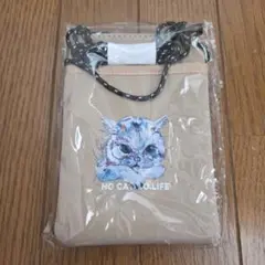 【新品未使用】 猫庭 ポーチ ポシェット バッグ ベージュ