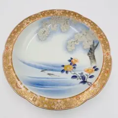 のいばら 明治香蘭社 有田焼 オールド 香蘭社 染錦上絵金彩秋草文8寸皿 のいばら様専用 明治香蘭社 有田焼 オールド 香蘭社 染錦上絵金彩秋草