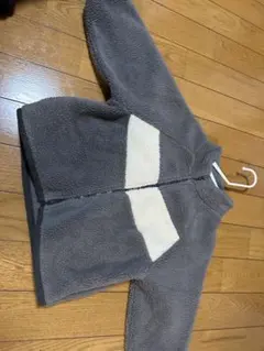 Blanc Blanc フリースジャケット XS グレー/ホワイト