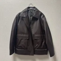 GUフェイクレザージャケット