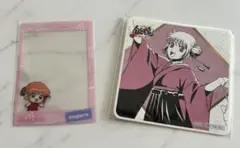 銀魂 春季漫遊 神樂 京王線 寫真風透明卡 杯墊