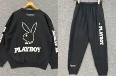 OLD PLAYBOY プレイボーイ 90's スウェットセットアップ ブラックのサムネイル