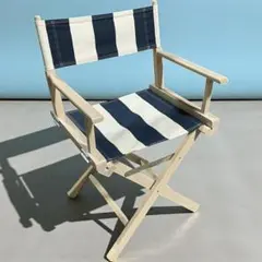 ○【美品】THE CONRAN SHOP ディレクターズチェア ストライプ