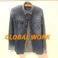 GLOBAL WORK デニムシャツ Mサイズ